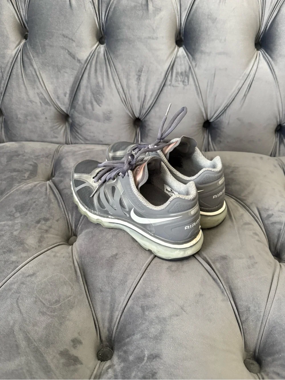 Vintage Y2K Nike Air Max Women's Gray Athletic Sneakers